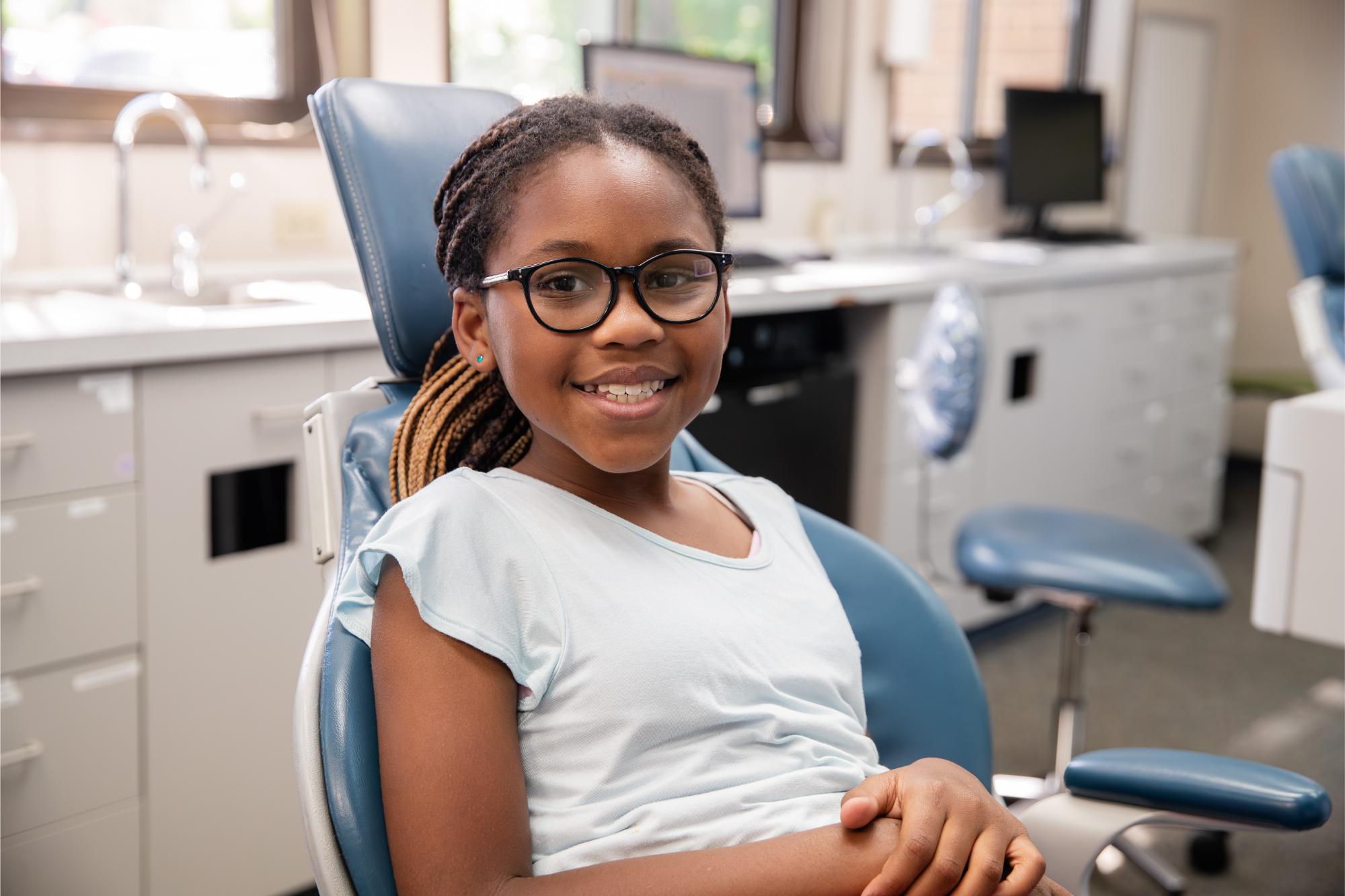 child patient smiling